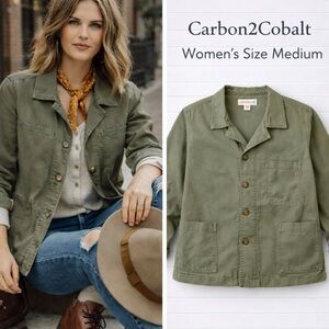 Carbon2Cobalt Army Green Utility Jacket Women’s Medium Nearly New